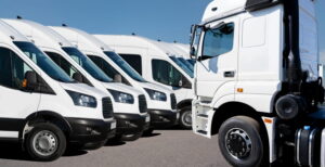 delivery truck fleet involved in commercial delivery operations in West Palm Beach