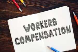 Workers’ compensation claim workers compensation appeal process concept written in notebook